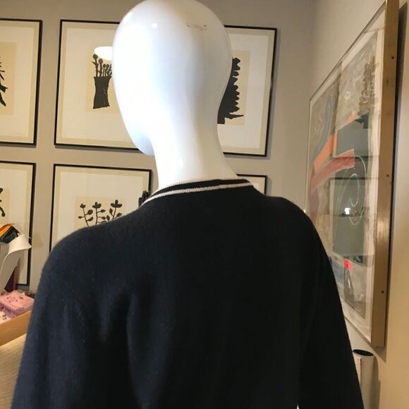 Ballantyne Cashmere Cardigan Sweater Blue Medium - Picture 8 of 16